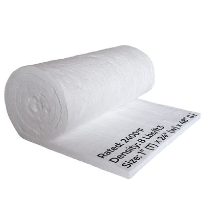 SIMOND STORE Ceramic Fiber Insulation Blanket - 1 x 24 x 48, 8# 2400F, Fireproof Insulation Blanket for Forge Furnace Chimney Boiler Kiln Pizza Oven Fireplace Stove Dishwasher, and More