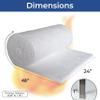 SIMOND STORE Ceramic Fiber Insulation Blanket - 1 x 24 x 48, 8# 2400F, Fireproof Insulation Blanket for Forge Furnace Chimney Boiler Kiln Pizza Oven Fireplace Stove Dishwasher, and More view 3