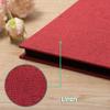 HoneyTolly Large Photo Album Self Adhesive for 4x6 8x10 Magnetic Scrapbook Album DIY 60 Black Sticky Pages Linen Cover Photo Album(Red) view 4
