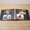 HoneyTolly Large Photo Album Self Adhesive for 4x6 8x10 Magnetic Scrapbook Album DIY 60 Black Sticky Pages Linen Cover Photo Album(Sky Blue) view 3