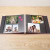 HoneyTolly Large Photo Album Self Adhesive for 4x6 8x10 Magnetic Scrapbook Album DIY 60 Black Sticky Pages Linen Cover Photo Album(Pink) view 3