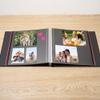 HoneyTolly Large Photo Album Self Adhesive for 4x6 8x10 Magnetic Scrapbook Album DIY 60 Black Sticky Pages Linen Cover Photo Album(Black) view 3