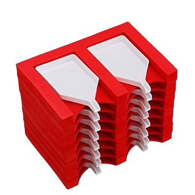 Lyzeous 16 Slots Tray Organizer Accessories Tray Tools Kits Organizer Red