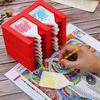 Lyzeous 16 Slots Tray Organizer Accessories Tray Tools Kits Organizer Red view 2