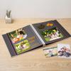 HoneyTolly Large Photo Album Self Adhesive for 4x6 8x10 Magnetic Scrapbook Album DIY 60 Black Sticky Pages Linen Cover Photo Album(Beige) view 2