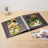 HoneyTolly Large Photo Album Self Adhesive for 4x6 8x10 Magnetic Scrapbook Album DIY 60 Black Sticky Pages Linen Cover Photo Album(Dark Green) view 2