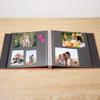 HoneyTolly Large Photo Album Self Adhesive for 4x6 8x10 Magnetic Scrapbook Album DIY 60 Black Sticky Pages Linen Cover Photo Album(Orange) view 3