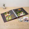 HoneyTolly Large Photo Album Self Adhesive for 4x6 8x10 Magnetic Scrapbook Album DIY 60 Black Sticky Pages Linen Cover Photo Album(Purple) view 2