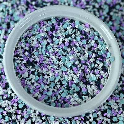 LIKETURE Fake Sprinkles 110g Polymer Clay Sprinkles for Slime Resin Faux Sprinkles Craft Fake Candy Sprinkle for Shaker Card Phone Case DIY Crafts (Glove-110G)