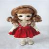 JD038 5-6inch 1/8 OB11 Long Soft Wave Synthetic Mohair BJD Doll Wigs (Sugar Brown) view 1