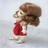 JD038 5-6inch 1/8 OB11 Long Soft Wave Synthetic Mohair BJD Doll Wigs (Sugar Brown) view 3
