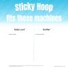 Sticky Hoop for Baby Lock/Brother (10.5" x 16") view 2