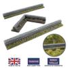 War World Gaming | Garden Wall with Gate | Painted x 1 | 20mm - 28mm Scale Resin Wargaming Tabletop Terrain Scenery view 2