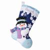 Bucilla Felt Applique 18" Stocking Making Kit, Let It Snow, Perfect for DIY Arts and Crafts, 89584E view 1