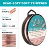 The Beadsmith Wire Elements Craft Wire Tarnish Resistant, Soft Temper, Round, Rose Gold Color 0.32mm, 28 Gauge, 500 Foot Spool Jewelry Making, Wire Wrapping, Floral, & Other DIY Crafts view 4