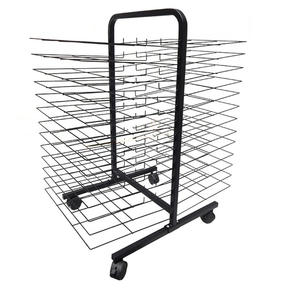 Double Sided Wire Drying Rack, 26 Shelves, 18 x 26 x 32 Inches, Steel, Ideal for Schools and Art Clubs