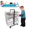 Double Sided Wire Drying Rack, 26 Shelves, 18 x 26 x 32 Inches, Steel, Ideal for Schools and Art Clubs view 2