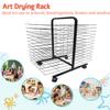 Double Sided Wire Drying Rack, 26 Shelves, 18 x 26 x 32 Inches, Steel, Ideal for Schools and Art Clubs view 3