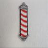 Barber Pole Embroidery Iron-on Patch view 1