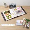 HoneyTolly Large Photo Album Self Adhesive Scrapbook Album for 4x6 6x8 8x10 Pictures 12.6"x11" Inch 40 Pages Linen Cover Magnetic Photo Album with A Metallic Pen and DIY Sticker(Grass Green) view 3
