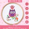 Povitrulya Funny owl - Counted Cross Stitch kit - DIY Set for Hand Embroydery with Paper Pattern, 14 Count Blank Aida Canvas and Pre-Sorted Floss for Kids and Adult view 2