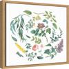 Amanti Art Framed Canvas Wall Art 16x16 Victorian Garden Bright I by Wild Apple Portfolio, Framed Wall Art Canvas, Flowers Artwork, Modern Decor, Small Poster Painting for Living Room, Bedroom, view 2