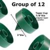 Group of 12 Green Floral Design Hurricane Lamp Bases by Factory Direct Craft for Wedding Floral Arranging and Displays view 2