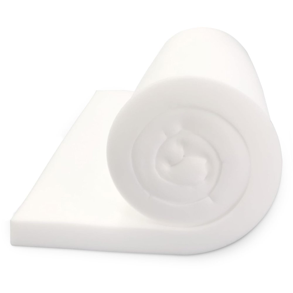 FOAMYFOAM High Density 2 inch Thick, 30 inch Wide, 96 inch Long Upholstery Foam, Cushion Replacement