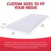FOAMYFOAM High Density 2 inch Thick, 30 inch Wide, 96 inch Long Upholstery Foam, Cushion Replacement view 4