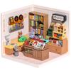 ROBOTIME DIY Miniature House - 1:24 Scale Realistic Store Kit with LED Light - Tiny Model Mini House with Furniture, Best Birthday Gift view 1