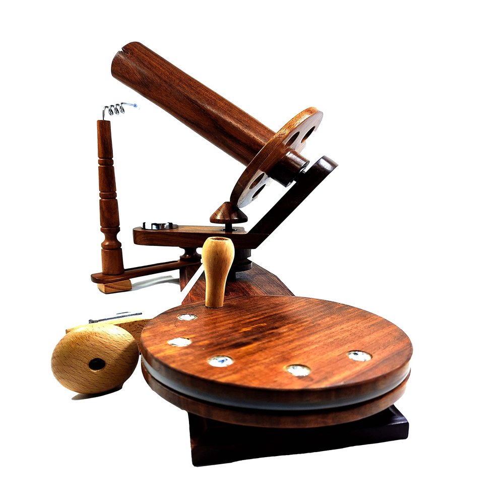 Wooden Yarn Winder for Wool Knitting Unique Designer Adorable Yarn Winder Handcrafted Knitting Weave Yarn Craft Gift for Elders by AF Luxury HANDICRAFTS