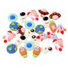 Honbay 24PCS Space Theme Flatback Resin Charms Cute Astronaut Rocket Planet Spaceship Resin Cabochons Ornaments for Hair Accessories Phone Case Scrapbooking Decor (8 Style) view 3