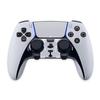 MightySkins Glossy Glitter Skin Compatible with PS5 DualSense Edge Controller - Solid White | Protective, Durable High-Gloss Glitter Finish | Easy to Apply & Change Styles | Made in The USA view 1