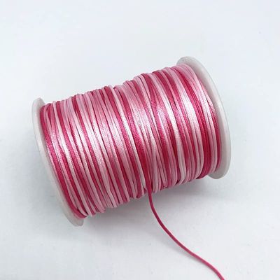 MOBSAN 10yards/lot 1.0mm Colorful Line Cord Silk Satin Cord Nylon Cord for DIY String Necklace Bracelets Bracelet Rope