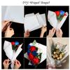 CCINEE 20 Sheets Gold Edge Flower Wrapping Paper,Waterproof Fresh Flower Packing Material Florist Bouquet Supplies DIY Craft Gift Packing,White view 4