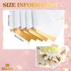 CCINEE 20 Sheets Double Sided Gloden Flower Wrapping Paper Waterproof Fresh Flower Packing Material Florist Bouquet Supplies DIY Craft Gift Packing,White+Gold view 2