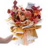 CCINEE 20 Sheets Double Sided Gloden Flower Wrapping Paper Waterproof Fresh Flower Packing Material Florist Bouquet Supplies DIY Craft Gift Packing,White+Gold view 4