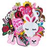 Harsgs 30pcs Iron on Patches for Girls, Embroidered Sew On/Iron On Patches Applique for Clothes, Dress, Hat, Jeans, Pant, Shoe,Bags view 1