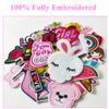 Harsgs 30pcs Iron on Patches for Girls, Embroidered Sew On/Iron On Patches Applique for Clothes, Dress, Hat, Jeans, Pant, Shoe,Bags view 3