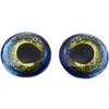 Megan's Beaded Designs Moray EEL Glass Eyes Realistic Electric Green Blue Yellow 6mm to 60mm Jewelry Making Art Doll Fish Animal Mache Taxidermy Sculpture Flatback (10mm) view 1