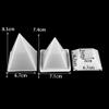 NCKPRO 1 Set of Pyramid Silicone Mold, Storage Box Epoxy Resin Casting Mold for DIY Silicone Resin Jewelry Making Tools (Color : 4-Sided Diamond) view 2
