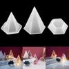 NCKPRO 1 Set of Pyramid Silicone Mold, Storage Box Epoxy Resin Casting Mold for DIY Silicone Resin Jewelry Making Tools (Color : 4-Sided Diamond) view 3