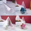 NCKPRO 1 Set of Pyramid Silicone Mold, Storage Box Epoxy Resin Casting Mold for DIY Silicone Resin Jewelry Making Tools (Color : 4-Sided Diamond) view 4