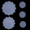 NCKPRO 1Set Flower Shape Coaster Silicone Mold, Pad Round Daisy Tray Silicone Mould for DIY Epoxy Resin Crafts Home Decoration Tools (Size : 5pcs Set) view 2