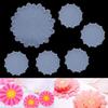NCKPRO 1Set Flower Shape Coaster Silicone Mold, Pad Round Daisy Tray Silicone Mould for DIY Epoxy Resin Crafts Home Decoration Tools (Size : 5pcs Set) view 3