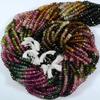 3.5mm 10 Strand Multi Tourmaline Rondelle Beads, Watermelon Toumaline Bead, AAA Quality Tourmaline Faceted Rondelle Beads Faceted Tourmaline 13.5 INCH view 1
