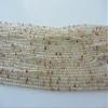5 String Natural Golden Rutile 14" Inches String Faceted Rondelle Beads 2.25 MM view 1