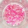 Buttons Galore and More 30 gram Colorful Mix Flat Back Half Round Pearls in AB Finish for DIY Crafts Scrapbooks Card Making Nail Art Clothing Shoes (Pink Paradise) view 3