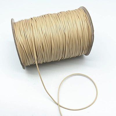 MOBSAN 0.5-2.0mm Light Khaki Waxed Cord Waxed Thread Cord String Strap Necklace Rope Beads Suitable for Jewelry Making DIY Handmade Accessories Bracelet Rope (Color : 2.0mm(5meters))