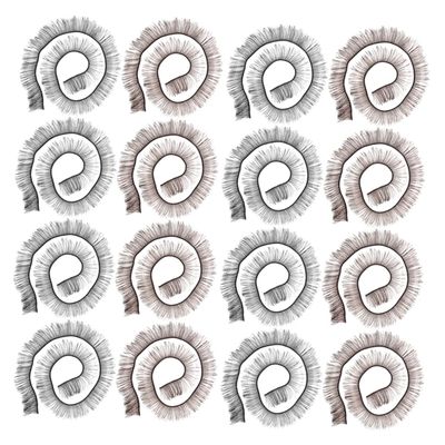 NOLITOY 20 Pcs Handmade False Eyelashes for Dolls Realistic Diy Doll Eyelash Accessories Soft Natural Look Eyelashes for Doll Making Crafts